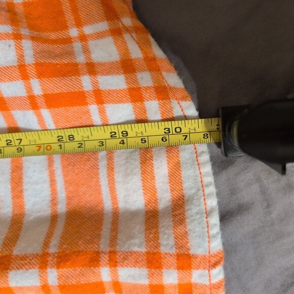 Large Columbia Clemson Orange and White Buttoned Long Sleeve Collared Shirt - Picture 9 of 9